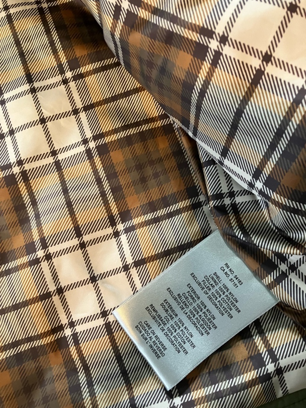 New w/ Tags Levi's Women's Olive Diamond Quilted Jacket Work Jacket Size XS - Picture 11 of 12